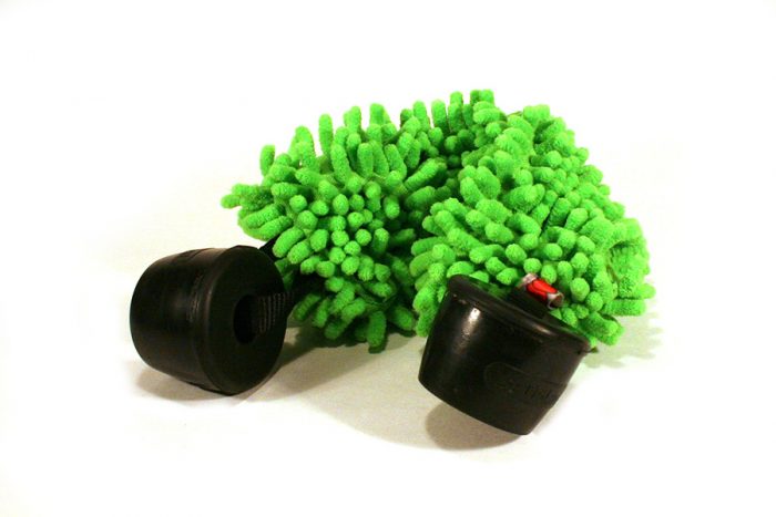 zöld színű huzakodópárna két fejőgumival